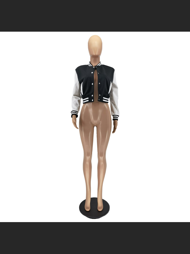Button Down Baseball Jersey Double Layered Threaded Jacket