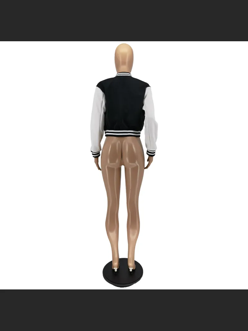 Button Down Baseball Jersey Double Layered Threaded Jacket