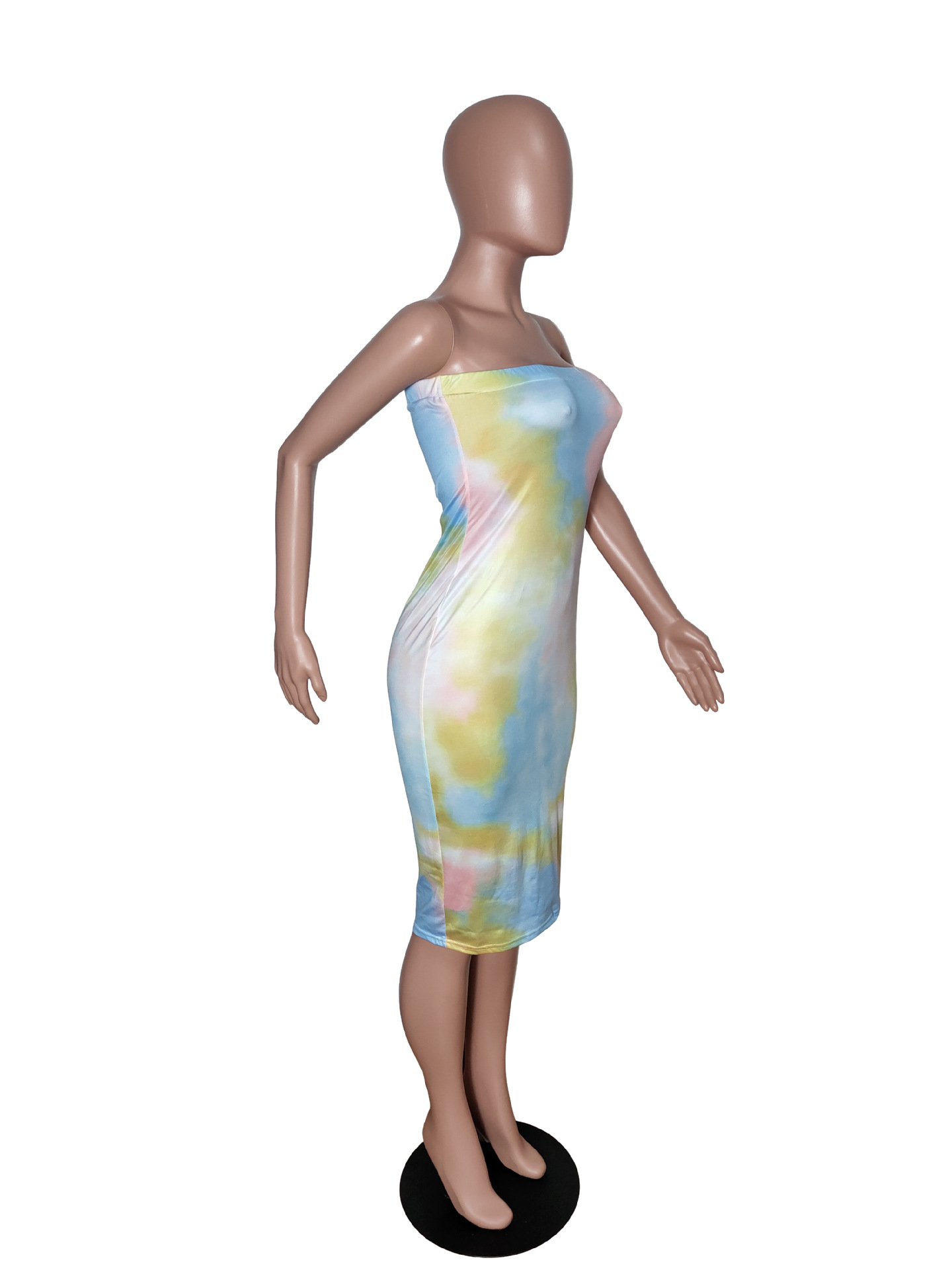 Explosive Fashion Tie-Dye Wrapped Chest Skirt