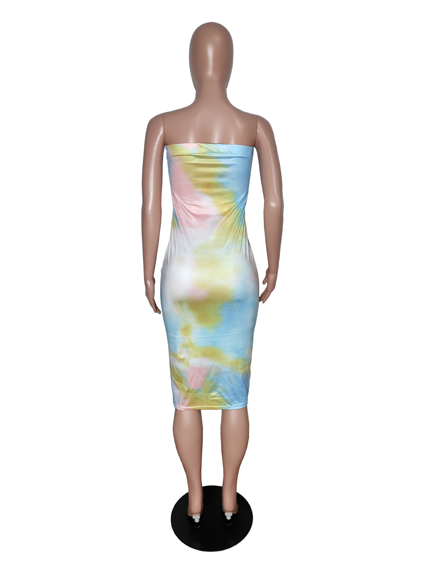 Explosive Fashion Tie-Dye Wrapped Chest Skirt