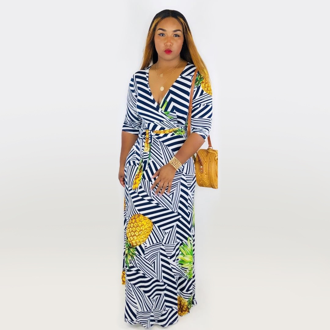 Summer Vibrant Tie-Dye Chest-Hugging Tight Skirt