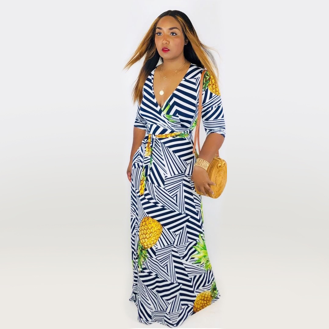 Summer Vibrant Tie-Dye Chest-Hugging Tight Skirt