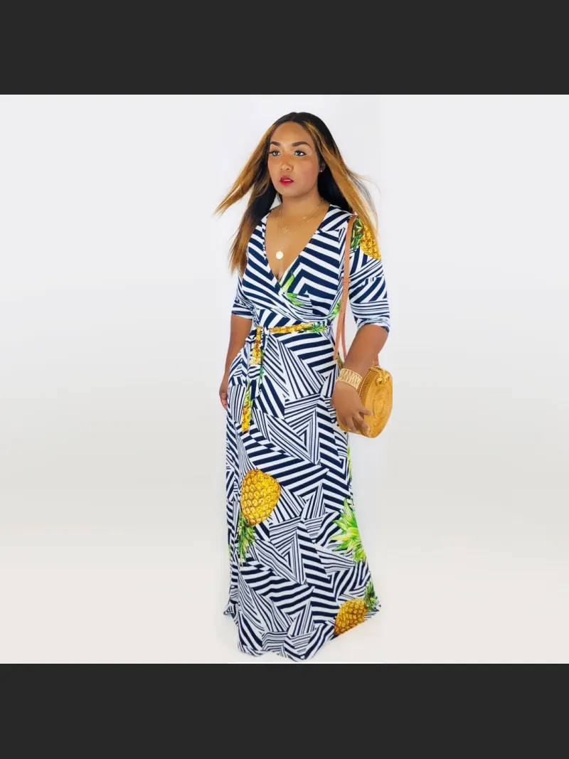 Summer Vibrant Tie-Dye Chest-Hugging Tight Skirt