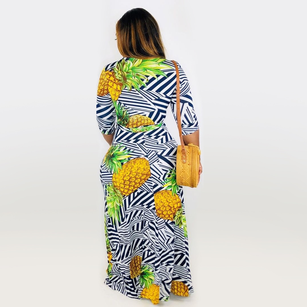 Summer Vibrant Tie-Dye Chest-Hugging Tight Skirt