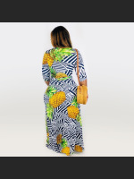 Summer Vibrant Tie-Dye Chest-Hugging Tight Skirt