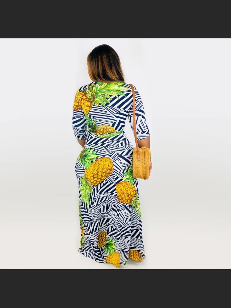 Summer Vibrant Tie-Dye Chest-Hugging Tight Skirt