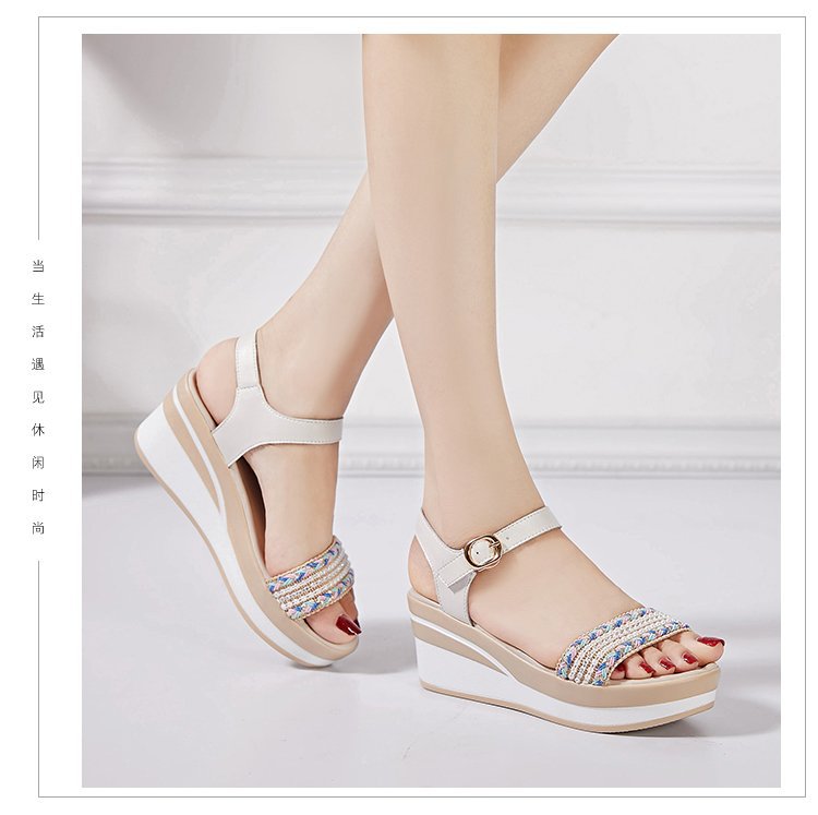 High Heel Thick Sole Roman Platform Sandals