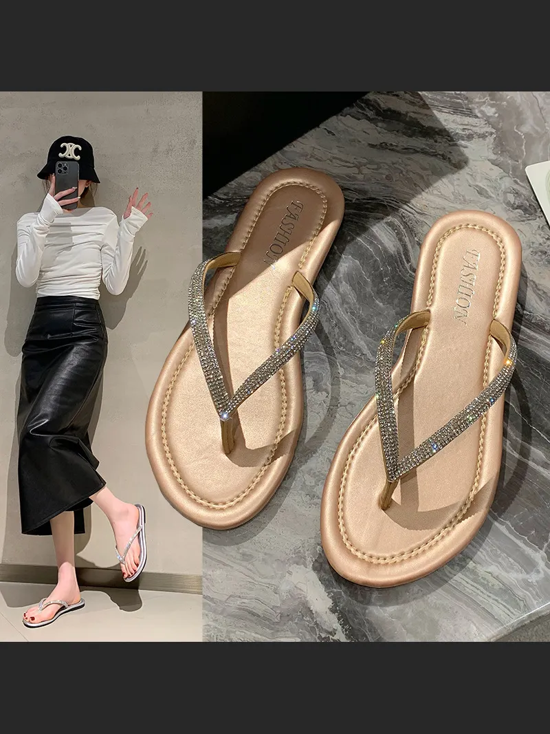 Large Size Flat Thong Popular Beach Sandals
