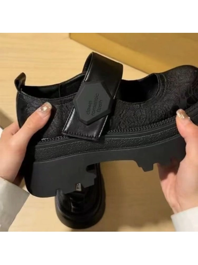 Small Leather Shoes Thick Soled Single Shoes 02