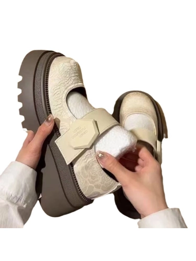 Small Leather Shoes Thick Soled Single Shoes 01