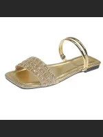 New Rhinestone Sequin One-Strap Two-Way Wear Sandals
