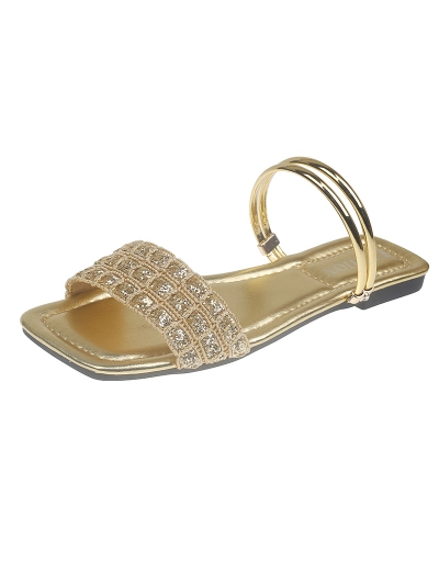 New Rhinestone Sequin One-Strap Two-Way Wear Sandals 01