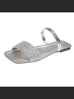 New Rhinestone Sequin One-Strap Two-Way Wear Sandals