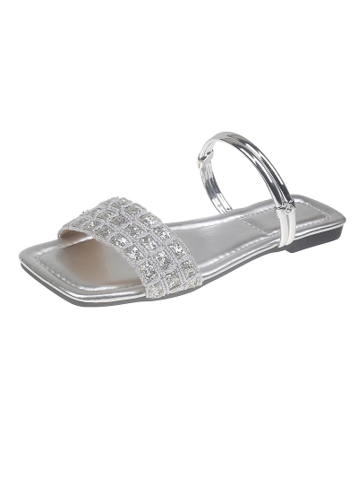 New Rhinestone Sequin One-Strap Two-Way Wear Sandals 02