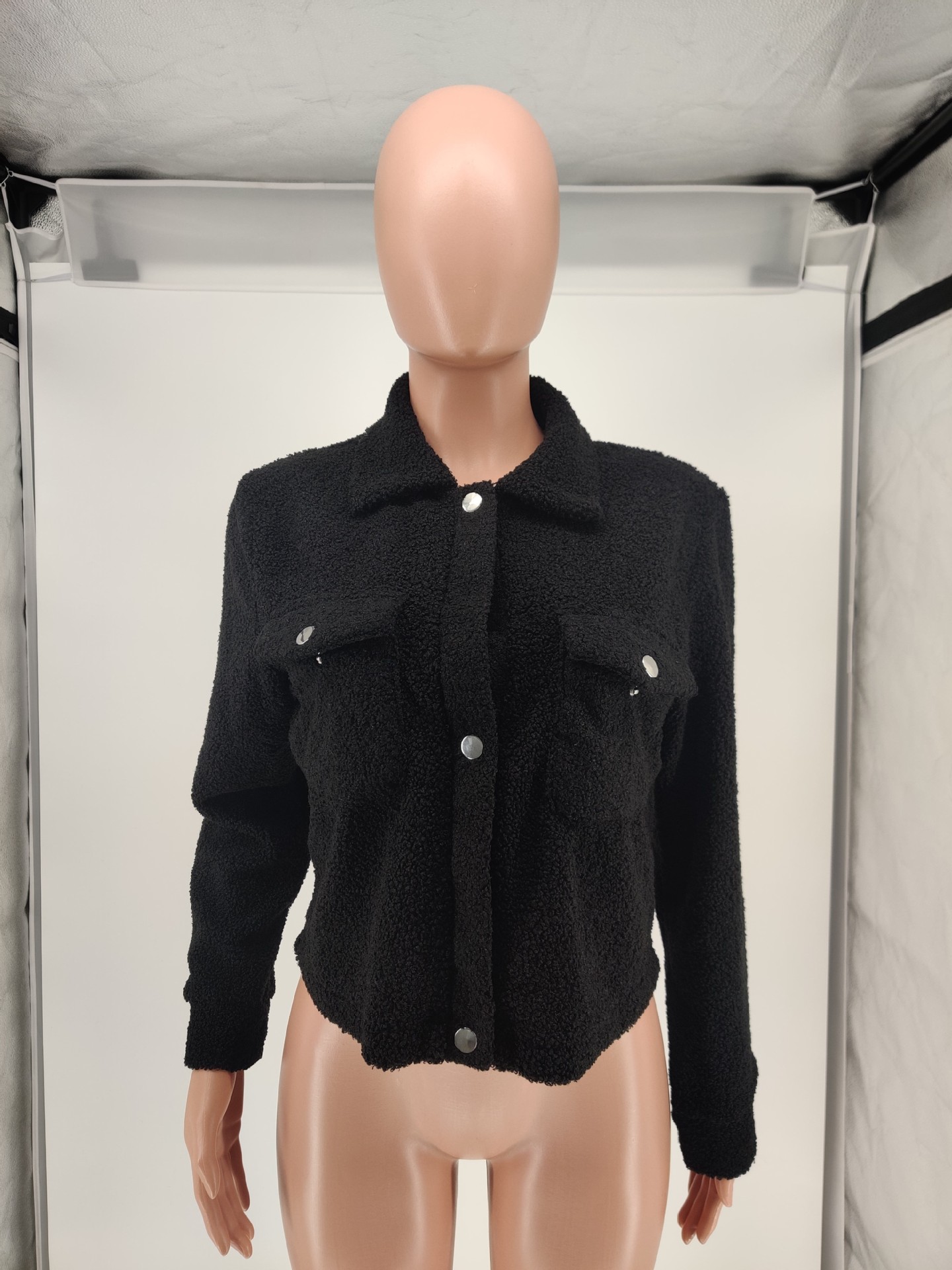 Plush Solid Color Autumn And Winter New Jacket