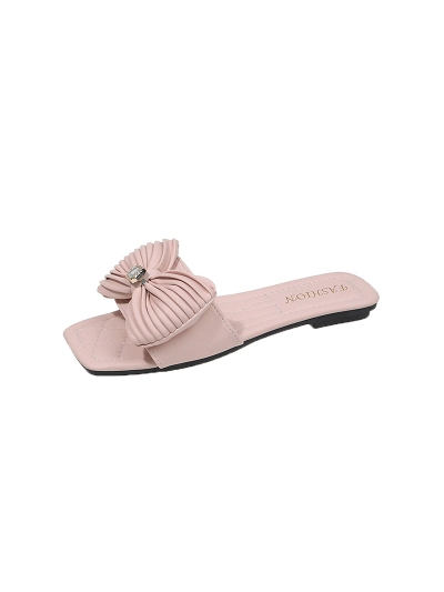 Summer New Bow One-Strap Versatile Fashion Slides for Women 01