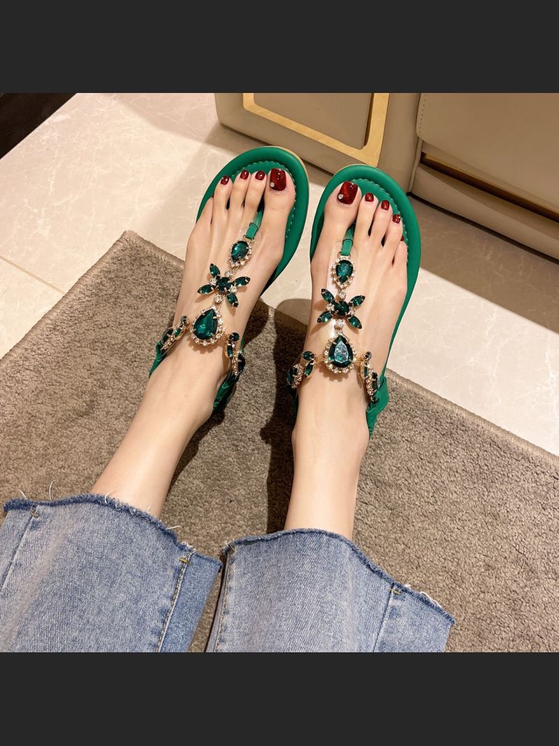 Summer New Large Size Toe-Strap Beach Sandals