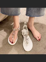 Summer New Large Size Toe-Strap Beach Sandals