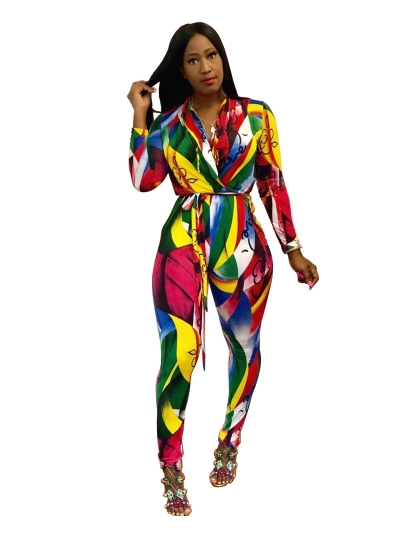 Women'S Digital Printed Jumpsuit 01