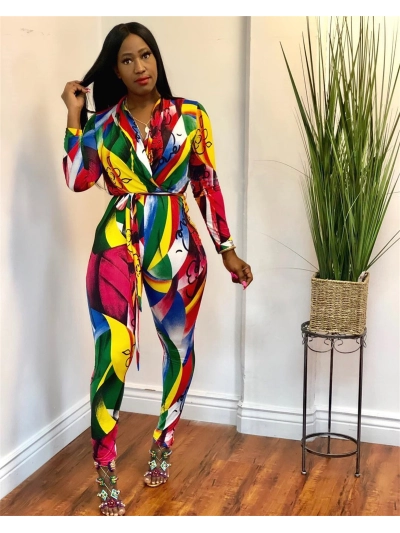 Women'S Digital Printed Jumpsuit 02