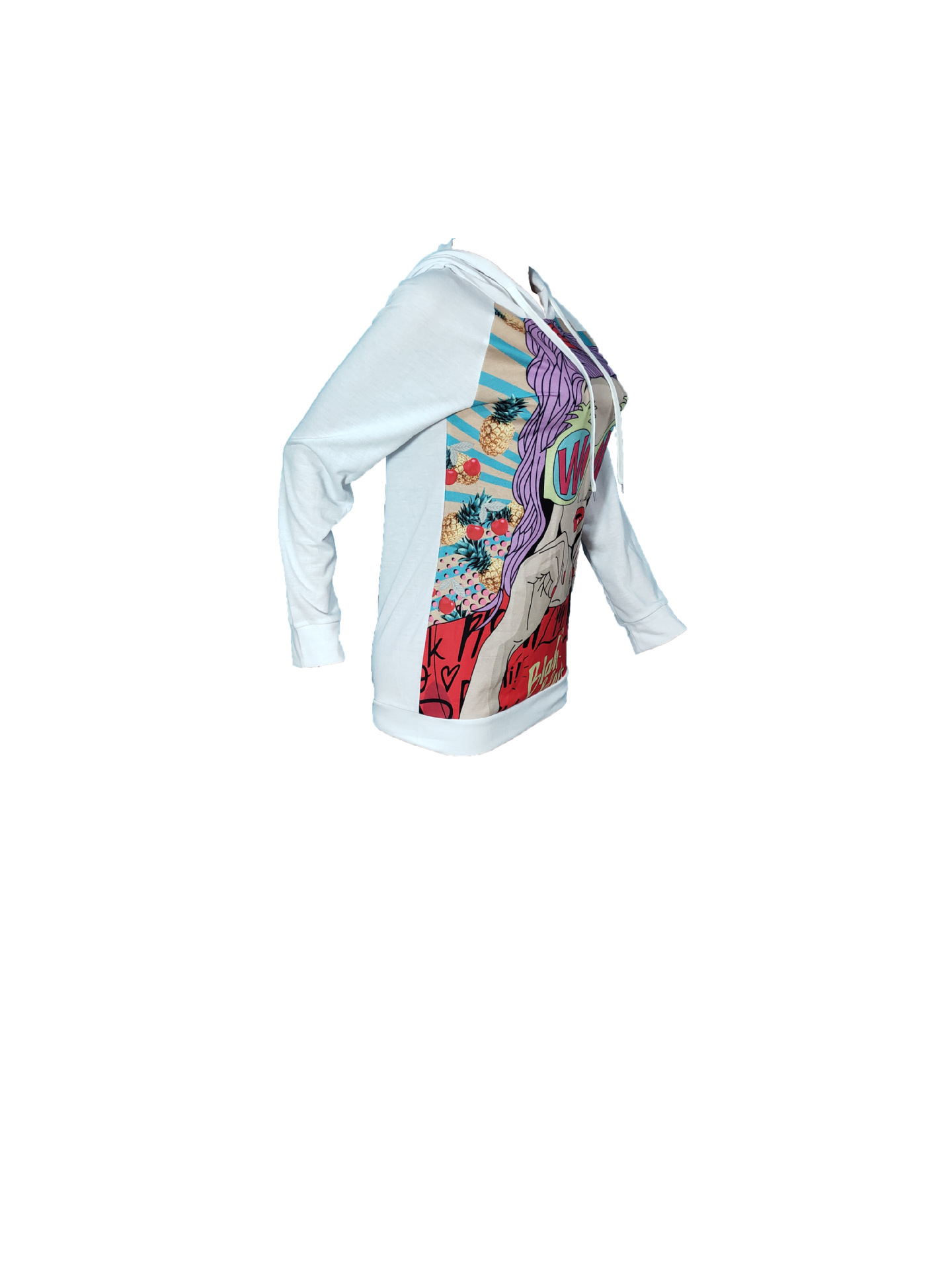 Casual Women'S Hoodie With Fashionable Digital Printing