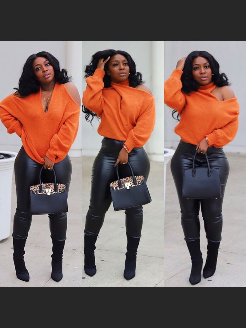 European And American Women'S Solid Color Off Shoulder Top