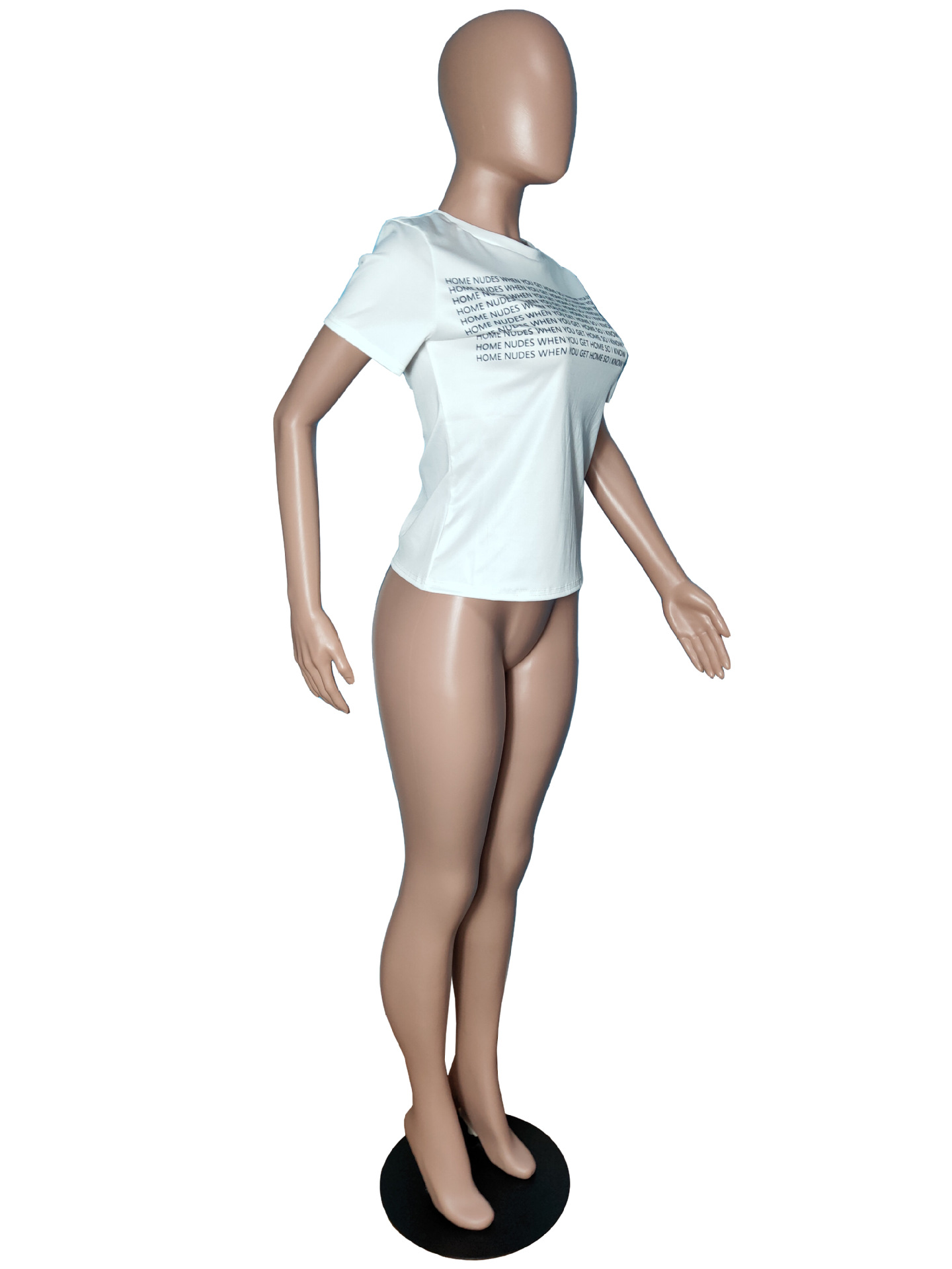 Fashionable Summer Casual Short Sleeved Printed T-Shirt