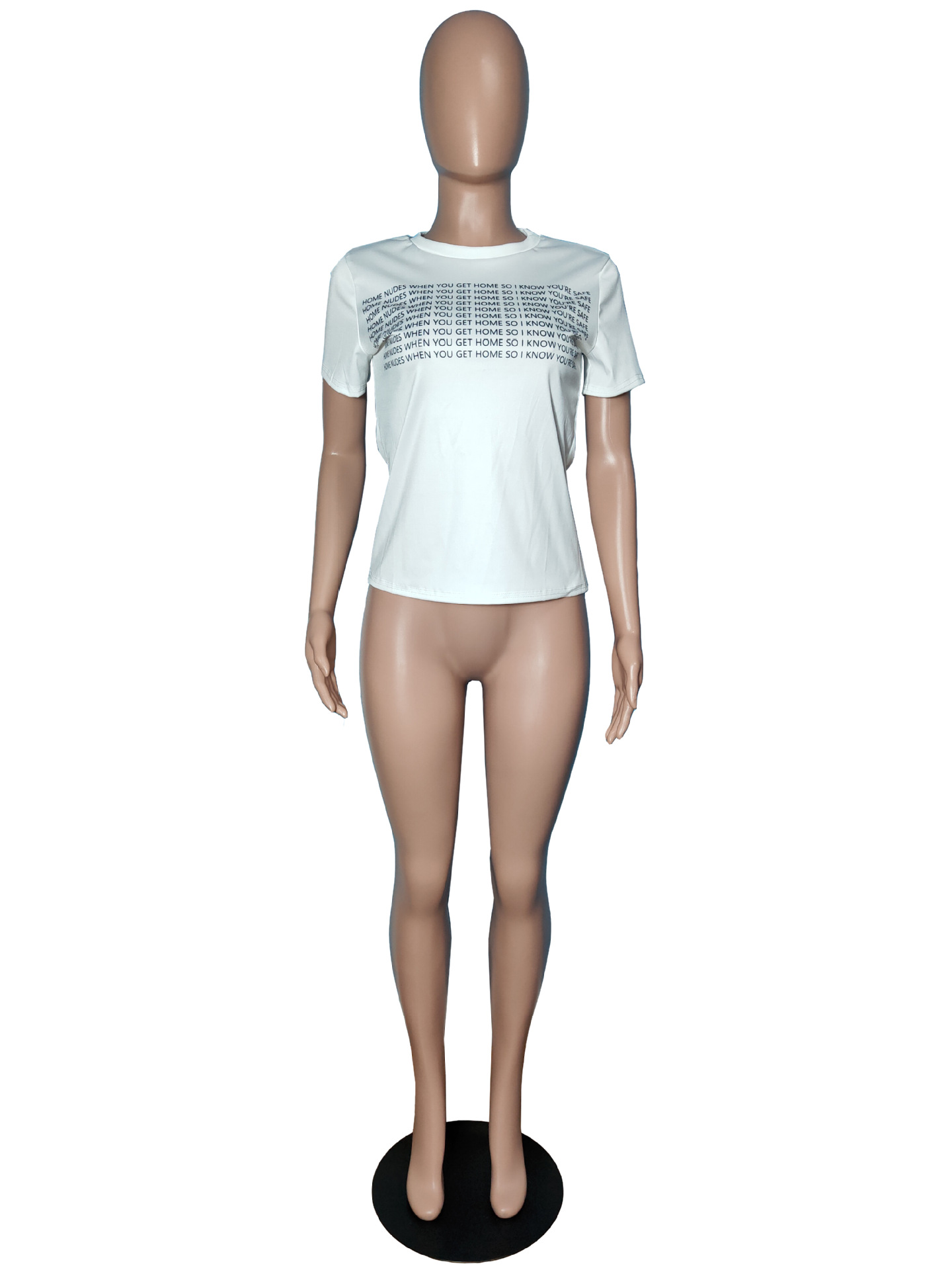 Fashionable Summer Casual Short Sleeved Printed T-Shirt