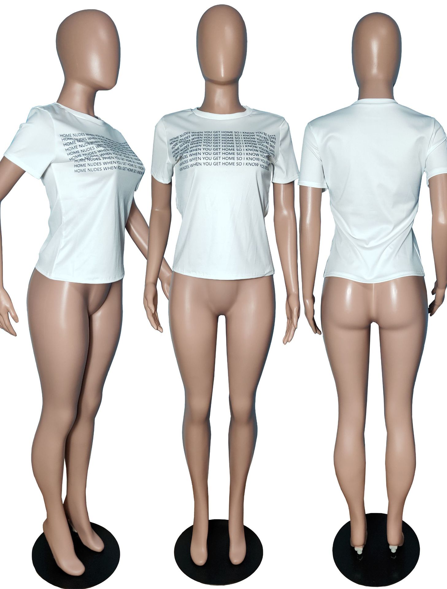 Fashionable Summer Casual Short Sleeved Printed T-Shirt