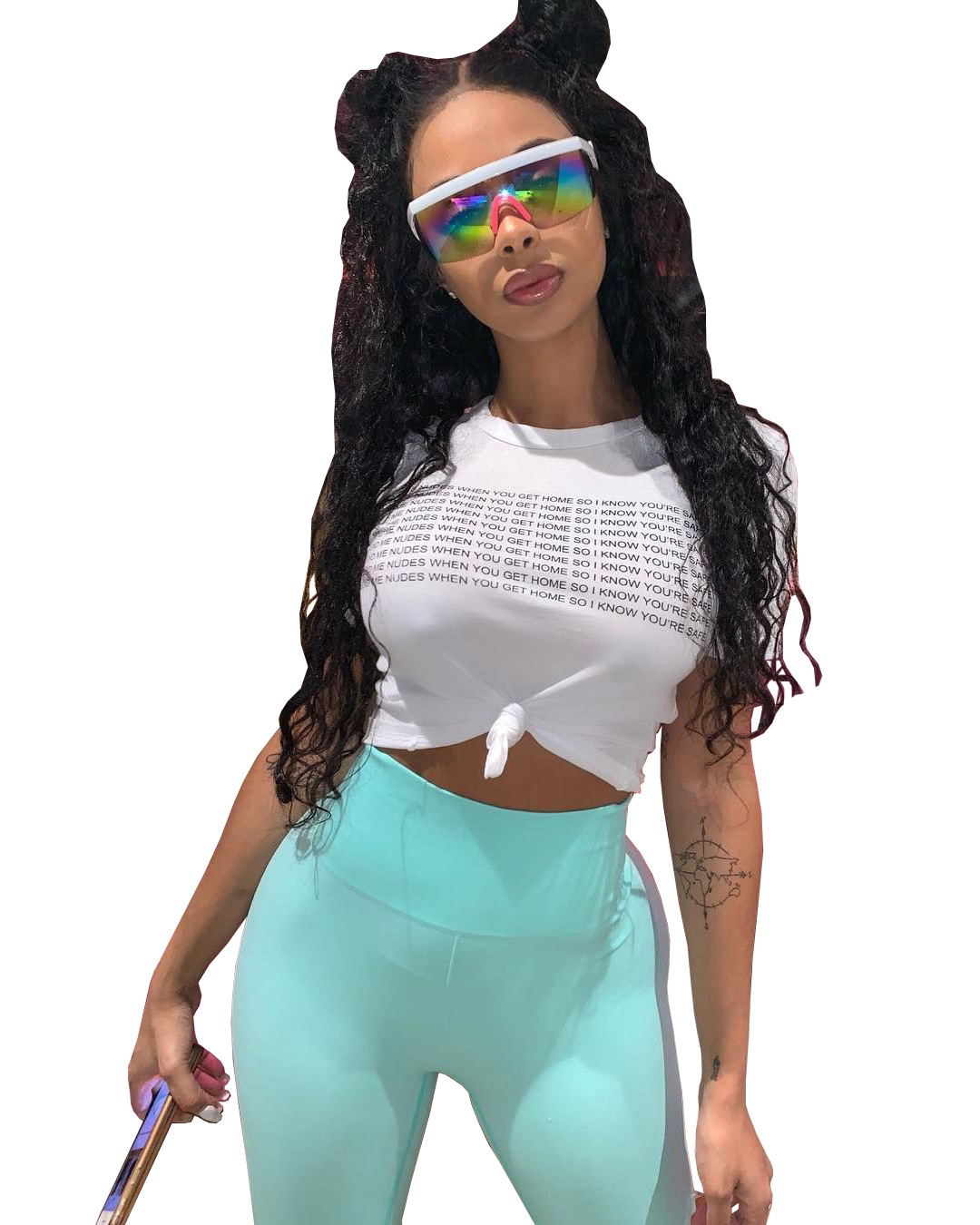 Fashionable Summer Casual Short Sleeved Printed T-Shirt