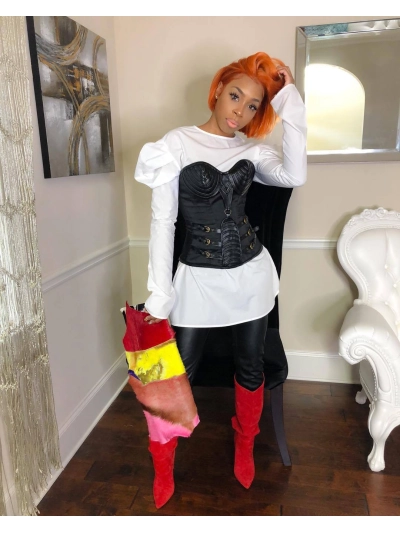 Solid Color Pleated Top, Autumn And Winter New Styles 01