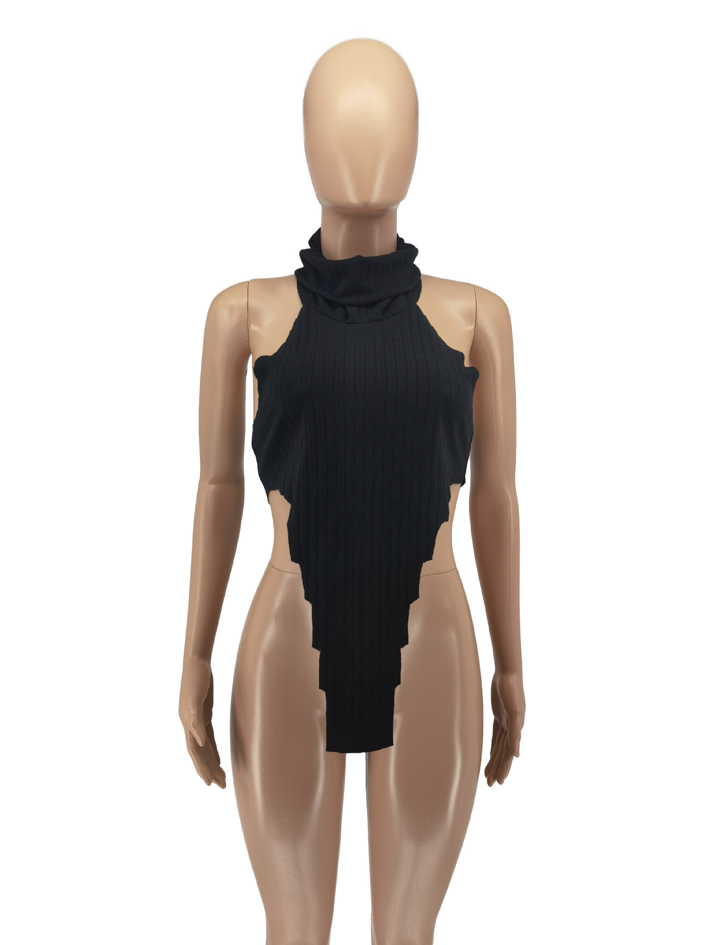 Summer Fashion Hanging Neck Irregular Cotton Top