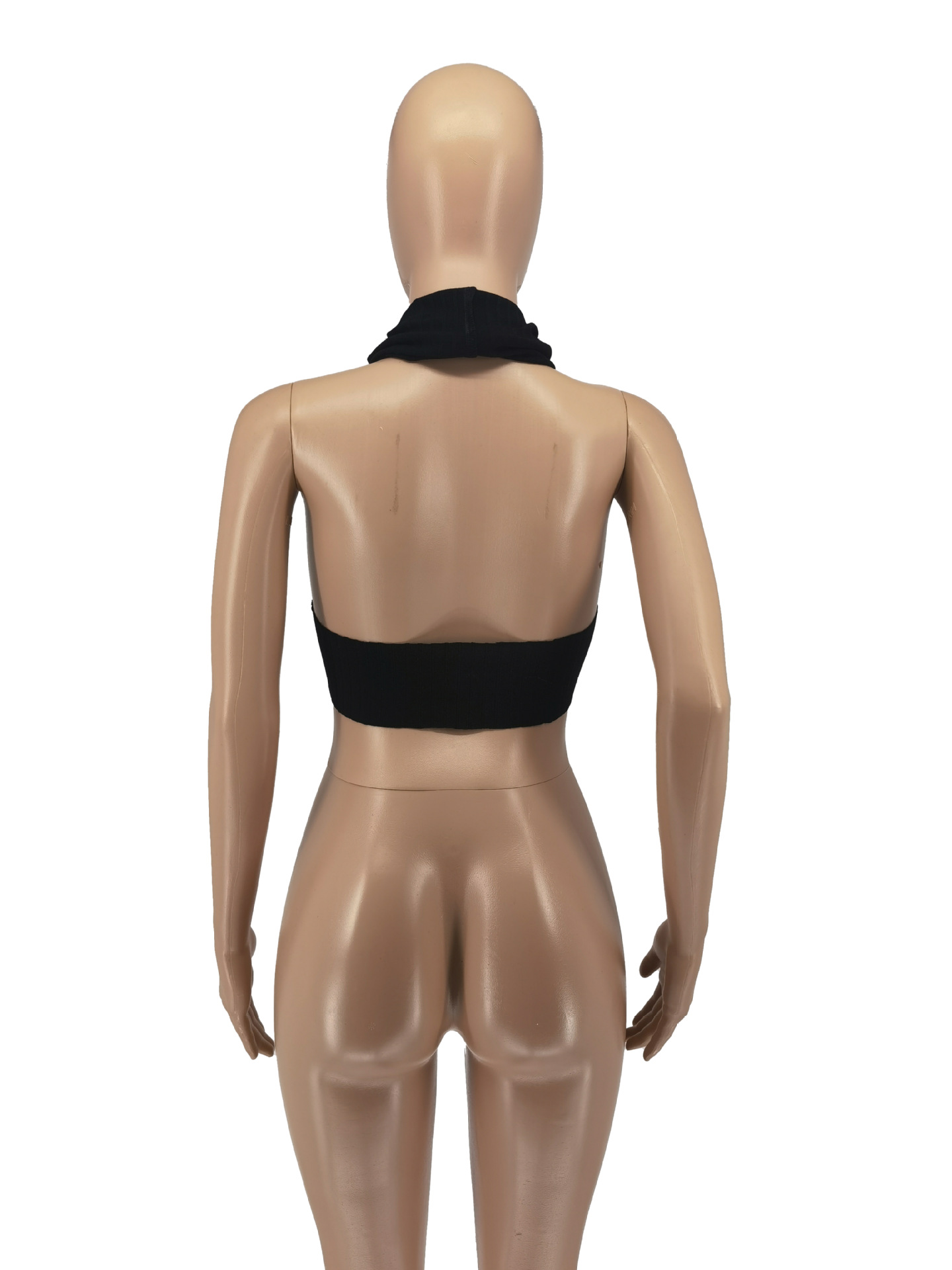 Summer Fashion Hanging Neck Irregular Cotton Top