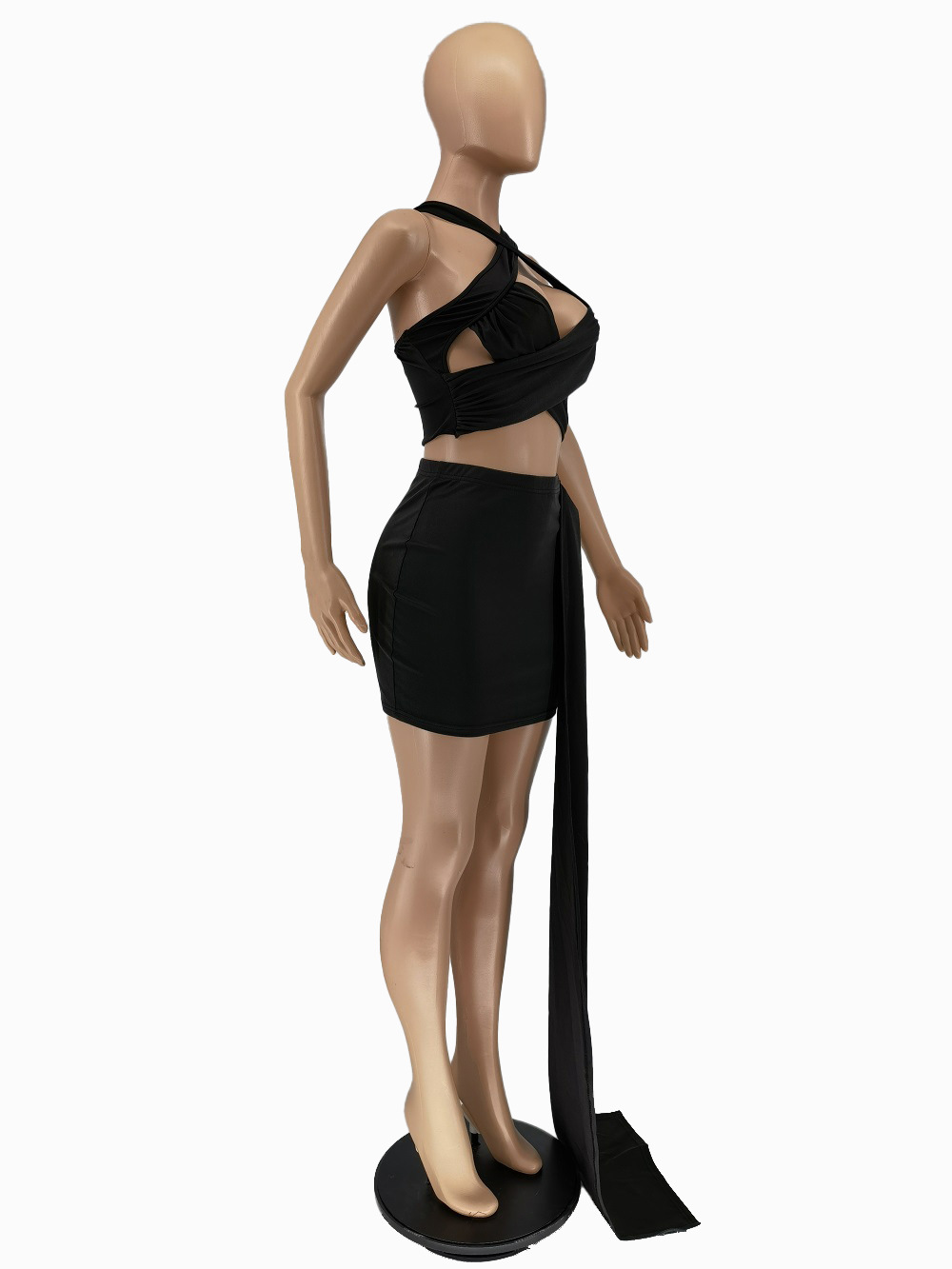 Summer Fashion Sexy Solid Color Skirt Set