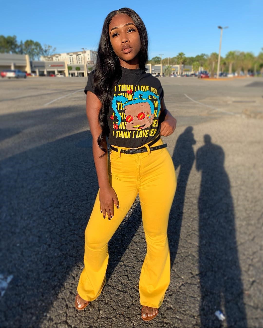 Women'S Digital Printed Cartoon Letter Casual T-Shirt