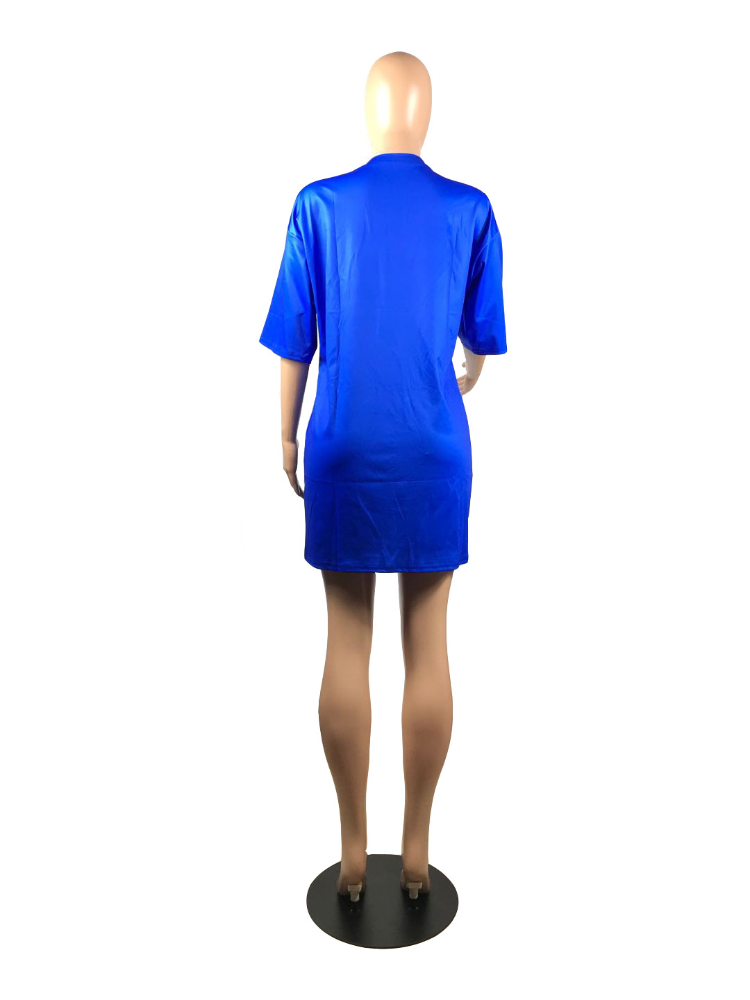 Women's Summer Fashion Skull Print Long T-shirt