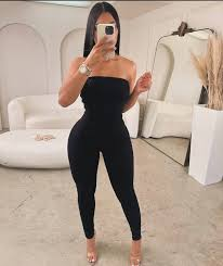 Spring And Summer Home Fashion Solid Color Chest Wrapped Sexy Jumpsuit review Emily Carter