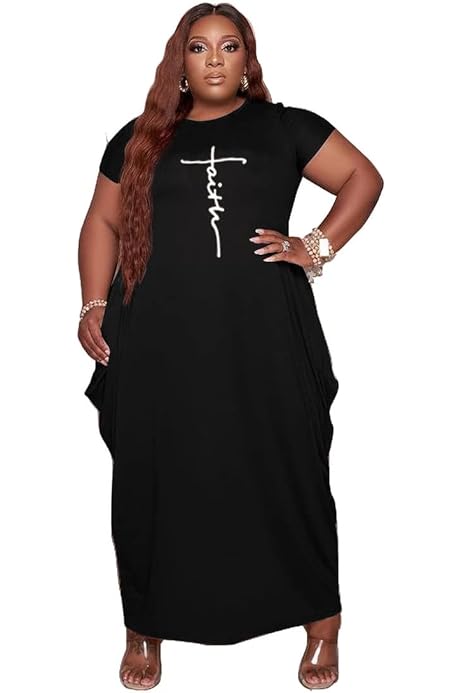 Solid Color Offset Letter Pocket Short Sleeved Jumpsuit Long Skirt review Emily Roberts