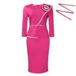 Spring New Fashion Elegant OL Tongle Pencil Skirt Hip Dress
