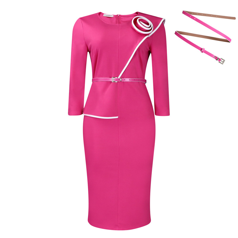 Spring New Fashion Elegant OL Tongle Pencil Skirt Hip Dress