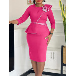 Spring New Fashion Elegant OL Tongle Pencil Skirt Hip Dress