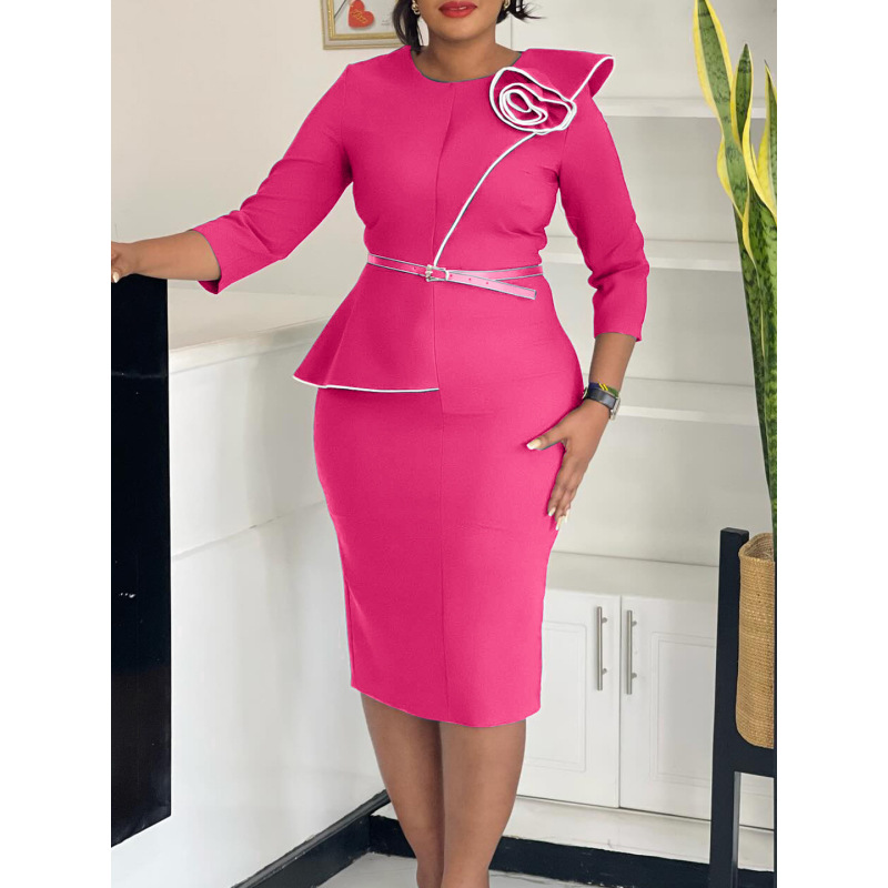Spring New Fashion Elegant OL Tongle Pencil Skirt Hip Dress