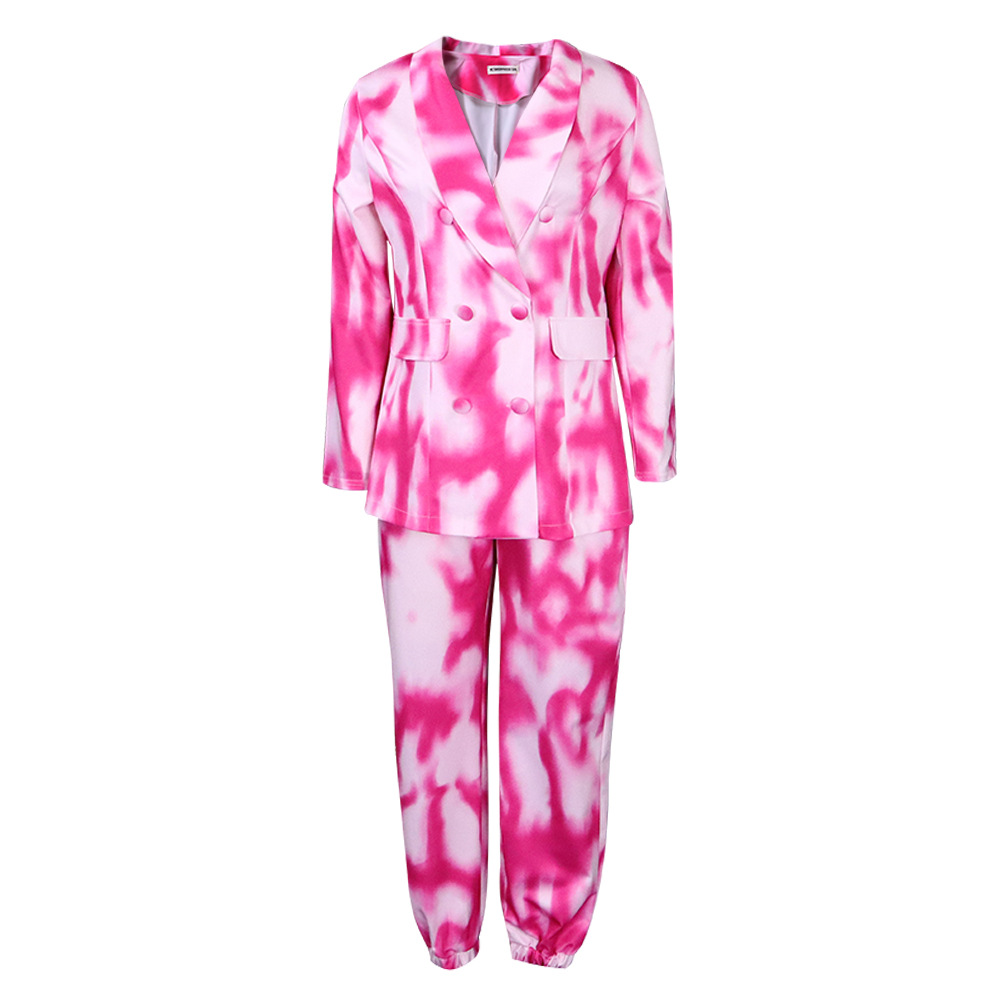 Fashionable Commuter Printed Professional Suit