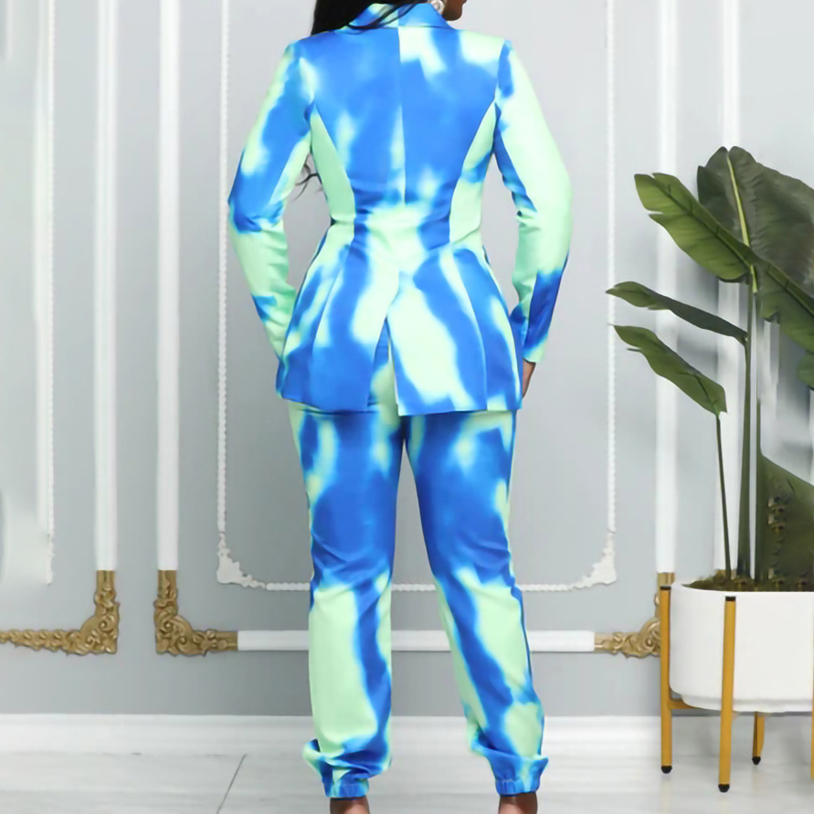 Fashionable Commuter Printed Professional Suit