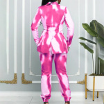 Fashionable Commuter Printed Professional Suit