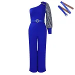 Off-Shoulder Sexy Waist Wide-Leg Jumpsuit