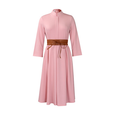 Solid Color Elegant And Fashionable Commuter Dress 01