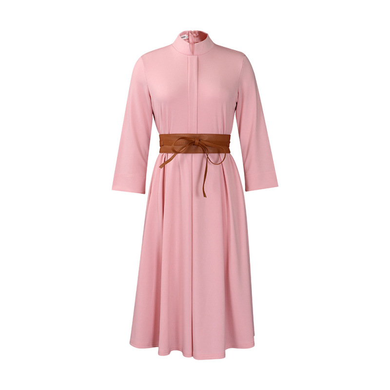Solid Color Elegant And Fashionable Commuter Dress