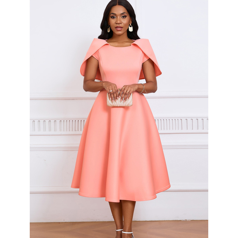 Celebrity Banquet Party Big Swing Dress Cape Dress