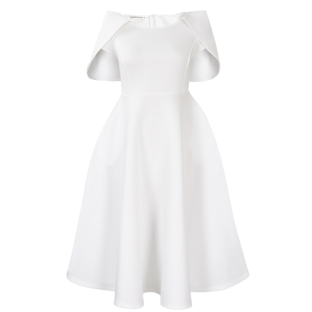 Celebrity Banquet Party Big Swing Dress Cape Dress